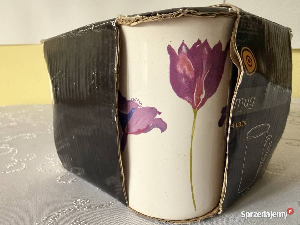 Zestaw 4 kubków ceramicznych Tesco 300 ml Czerwionka-Leszczyny sprzedam