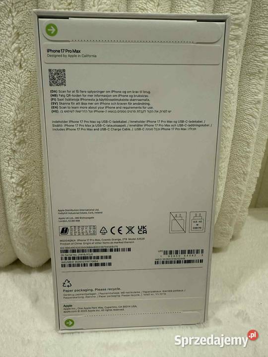 Iphone 17 Pro 2 TB NOWY NIE ODWIERANY podkarpackie