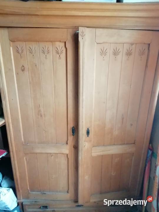 Stara przedwojenna szafa dwudrzwiowa Kraków