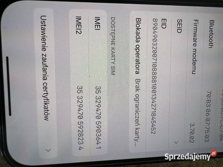 iPhone 14 pro 128GB eSIM bateria 88 Szamotuły