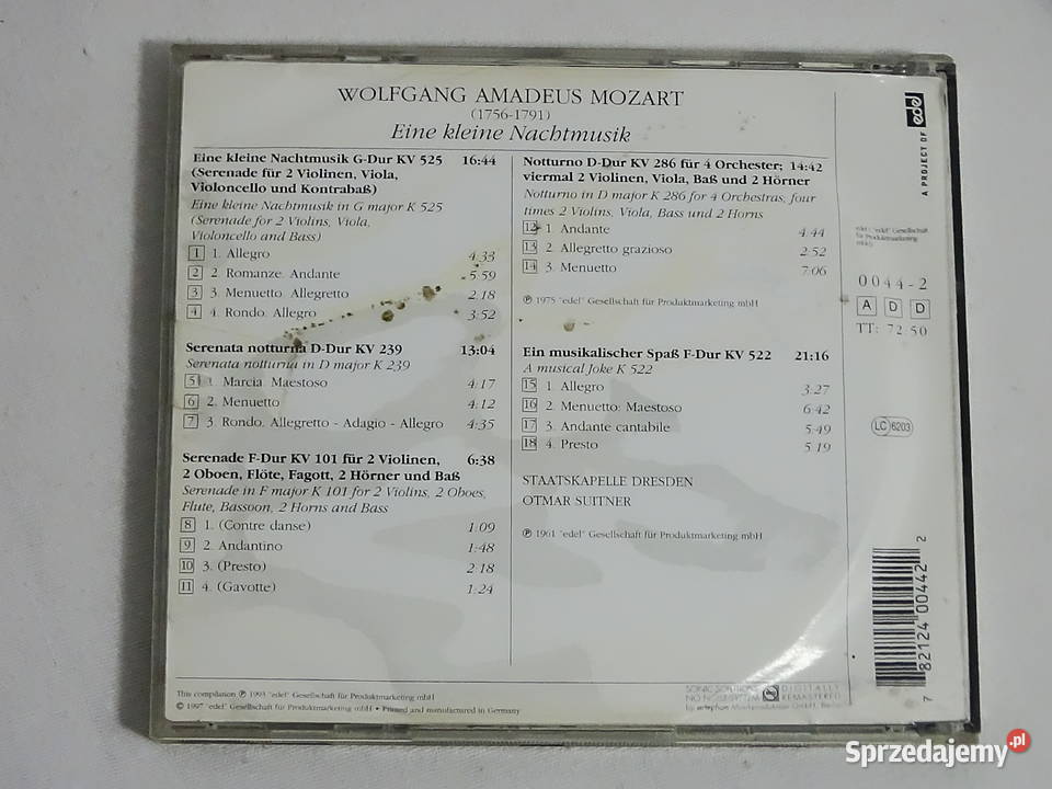 Album Mozart Eine kleine Nachtmusik Famous lubelskie Biłgoraj