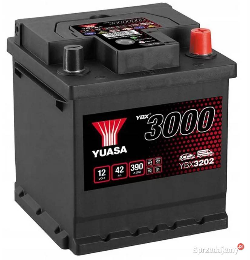 Akumulator Yuasa Standard 12V 42Ah 390A kostka dolnośląskie Wałbrzych