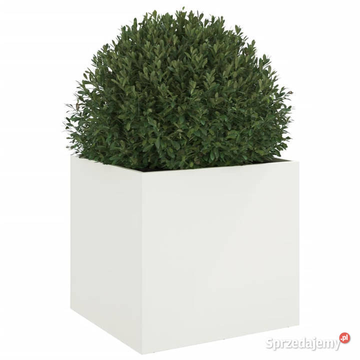Donica biała 49x47x46 stal WM841561 mazowieckie Warszawa