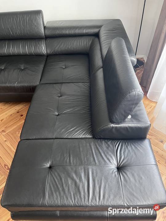 Skórzany naroznik z funkcja spania Tenczynek sprzedam