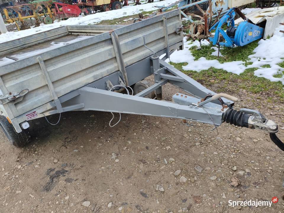 Przyczepa samochodowa tandem 2 osiowa idealna burtowe