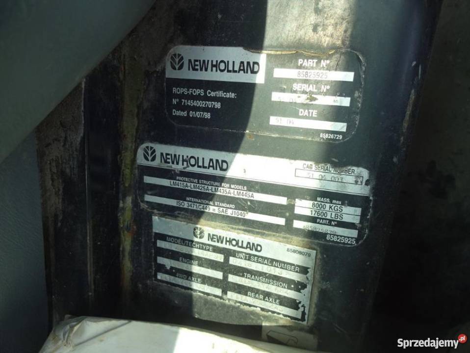 Ładowarka teleskopowa Holland LM435 Pozostałe Nowy Dwór Mazowiecki