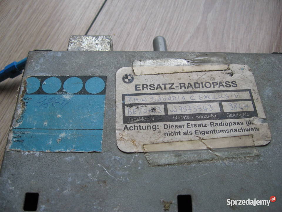 BMW Bavaria Radio C Exclusiv Becker BE 0729 E36 Przemyśl