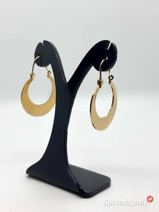 Złote kolczyki pr 585 447g Średnica 19 Elbląg sprzedam