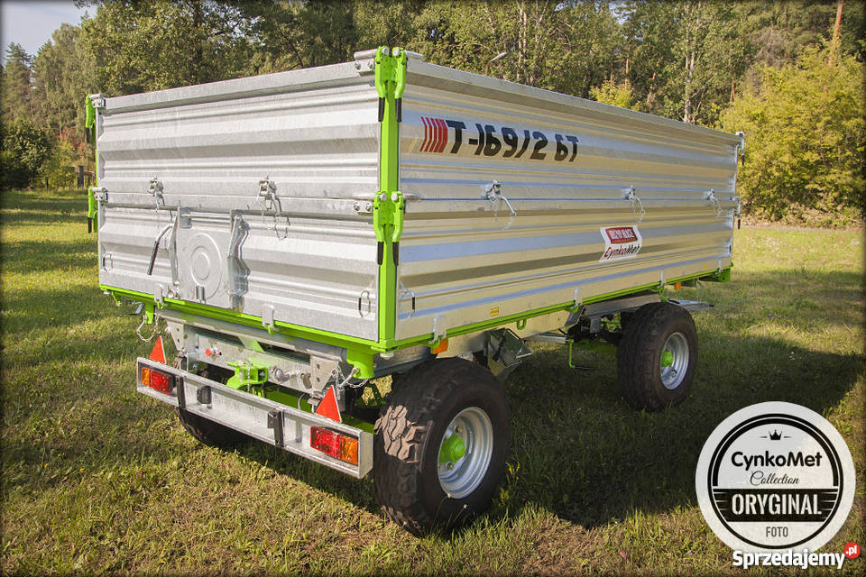 Przyczepa rolnicza dwuosiowa 6 ton Cynkomet nieuszkodzony Racibórz
