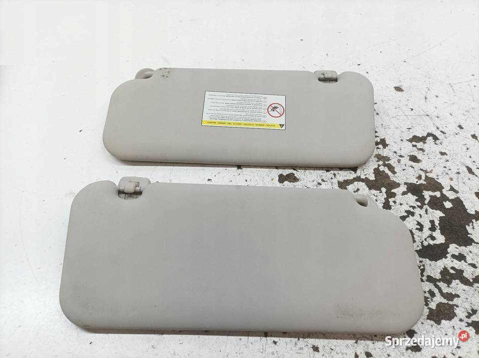 DASZKI PRZECIWSŁONECZNE LEWY PRAWY OSŁONA KPL sprzedam