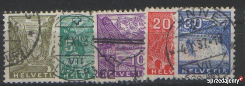 Zn Szwajcaria Mi 270 2 4 6 kas 1934