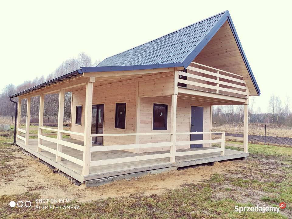 Dom szkieletowy domek z drewna całoroczny 35m na mazowieckie Otwock