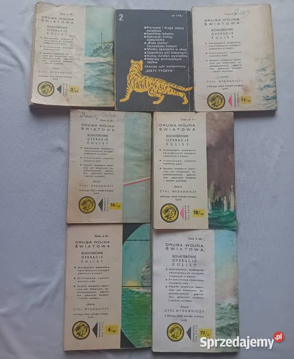 Zestaw 7 książeczek z serii Żółty Tygrys Koźminek