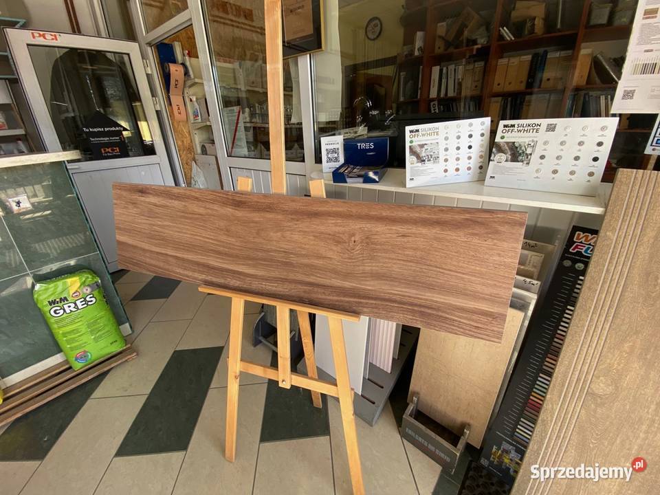 gres płytka schodowa 30x120 Brown brąz schody Zakopane
