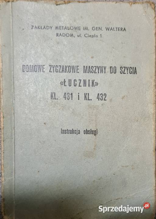 Maszyna do szycia łucznik 432 Nowy Sącz