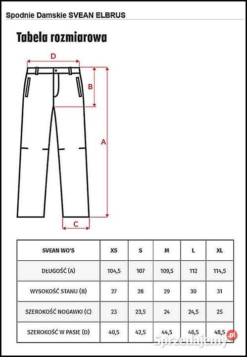 Spodnie damskie SVEAN ELBRUS narciarskie SXXL Inny materiał Odzież sportowa Warszawa