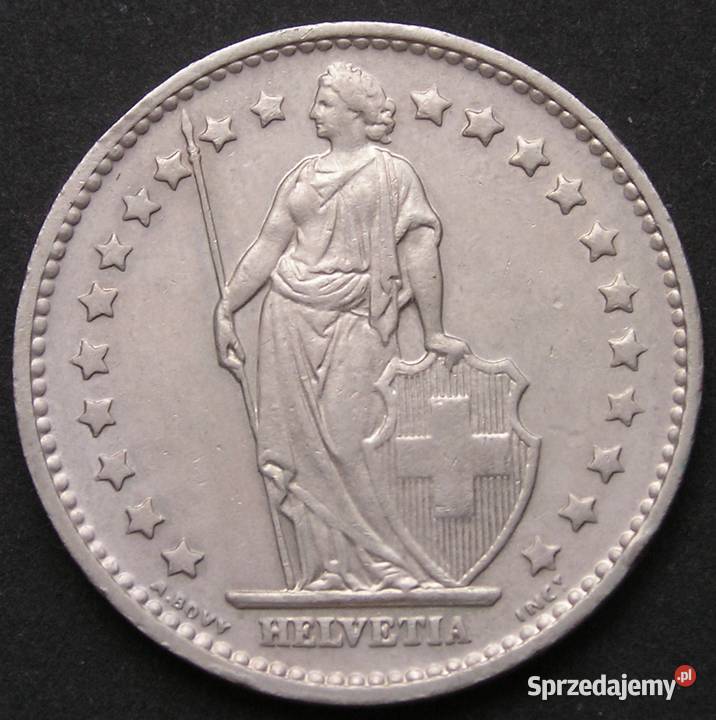 Szwajcaria 1 frank 1974 stan 12 Łódź sprzedam