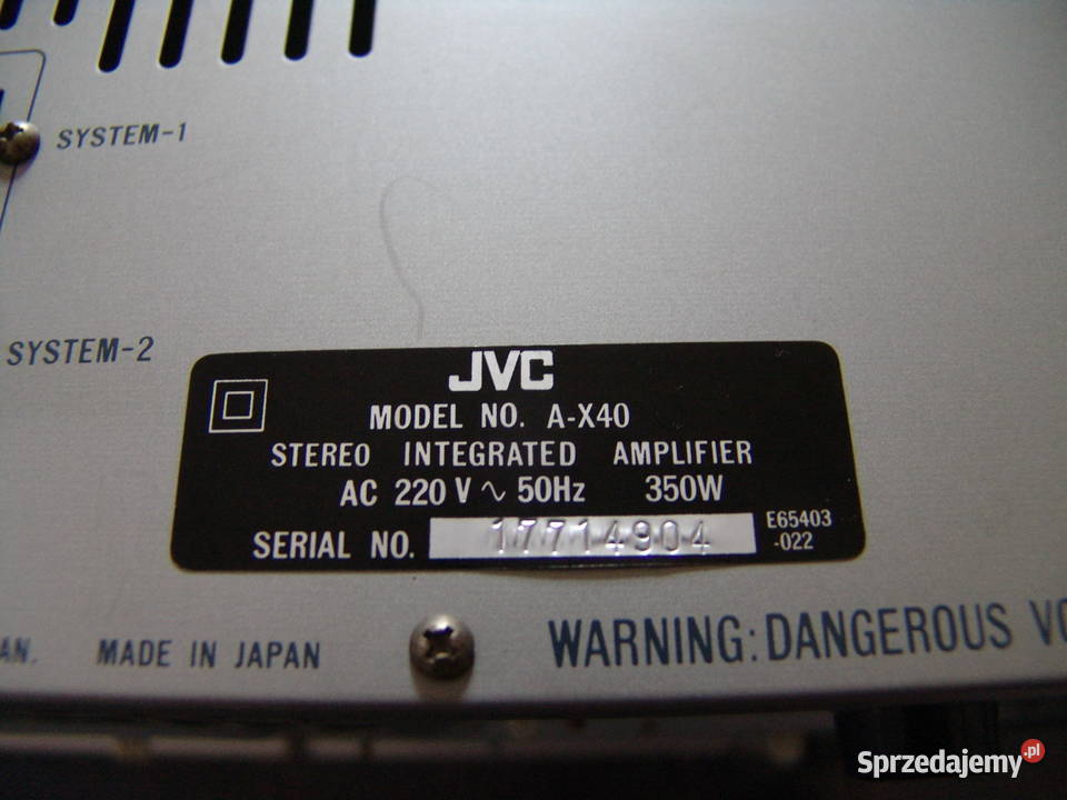 JVC AX40 equalizer Łódź