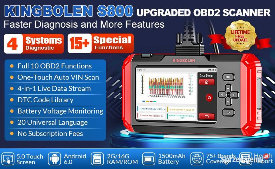 Interfejs skaner diagnostyczny KINGBOLEN S800 dolnośląskie
