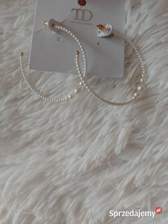 Perłowe Kolczyki z Londynu ekskluzywne koła Kraków