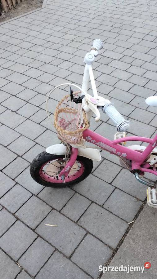 Rowerek dziecka kółka boczne koszyk Krosno