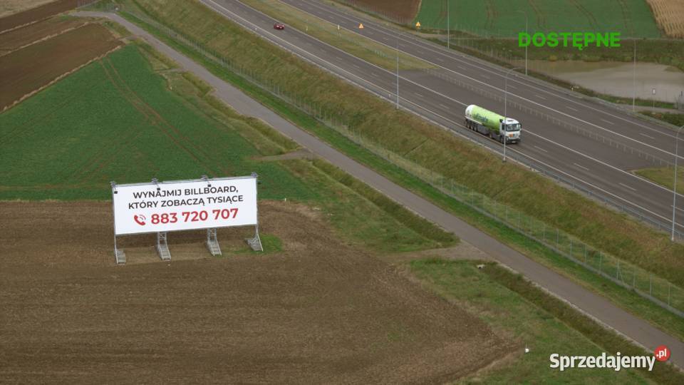 Wynajmę Billboard reklamowy trasie S7 Kraków Biskupice