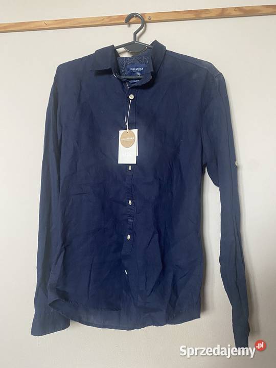 Nowa elegancka koszula męska PULL BEAR długi Rozmiar S Moda i Styl Zamość