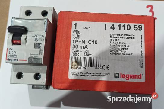Wyłącznik różnicowonadprądowy P312 C10A30mA typ Gliwice