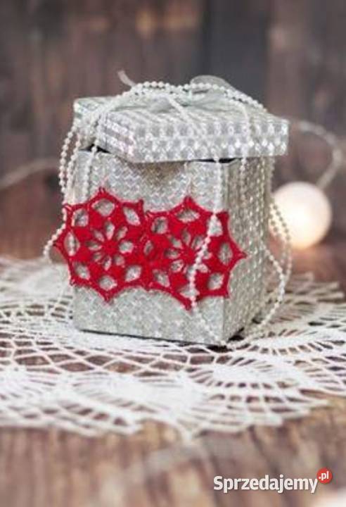 Kolczyki szydełkowe rękodzieło na szydełku Zegarki i Biżuteria Lubawka