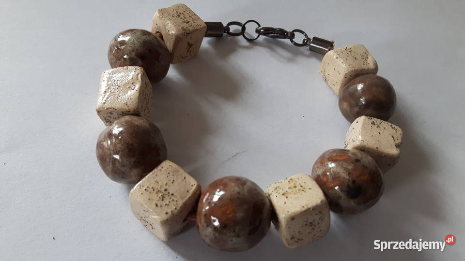 Bransoletka ceramiczna ręcznie wykonana Otwock
