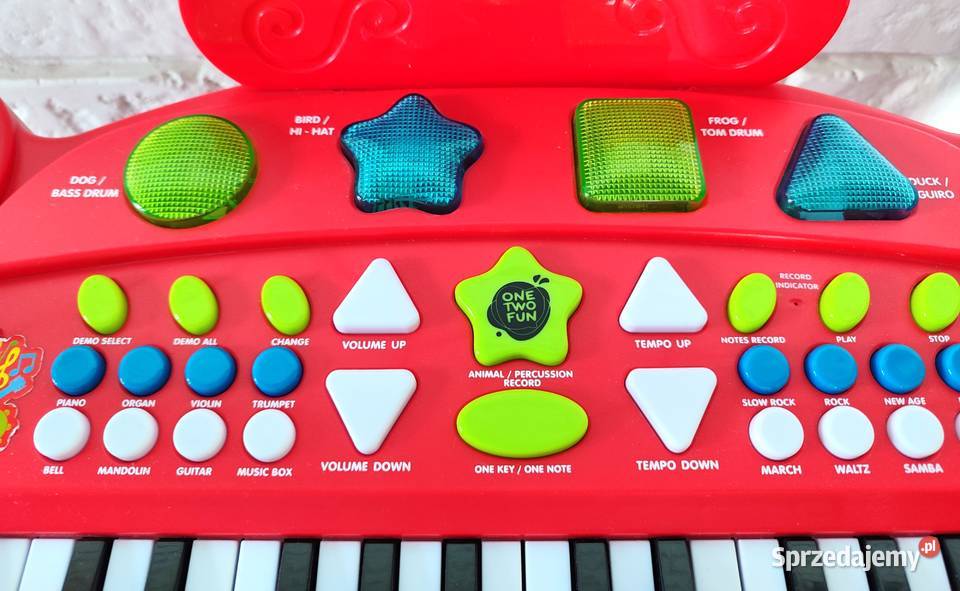 Elektryczny Keyboard Pianino One Two Fun śląskie Katowice sprzedam