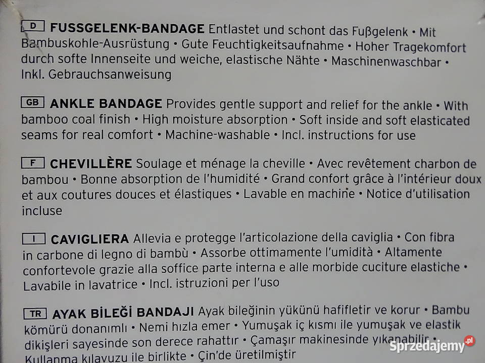 Opaska na staw skokowy rozmiar M Biłgoraj