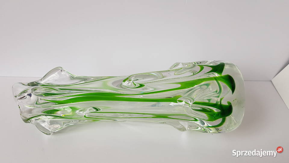 Ciężki wazon Sękacz 3 Porcelana i szkło śląskie Dąbrowa Górnicza