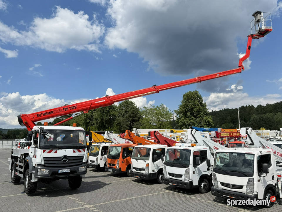 Mercedes Atego E6 4x4 Zwyżka RUTHMANN TBR250 S7 Widełki