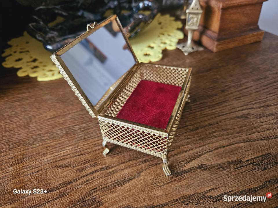 Szkatułka Francja piękna stara unikatowa retro mazowieckie Piastów