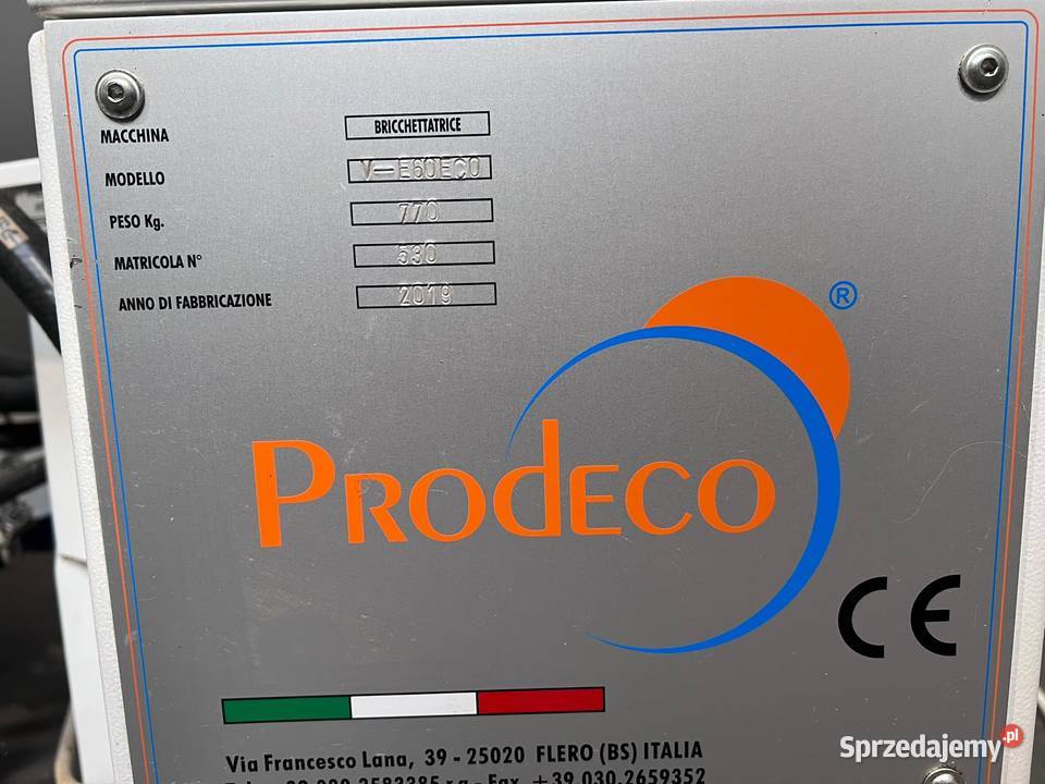 Brykieciarka PRODECO E 60 Super Vertical Juszczyn