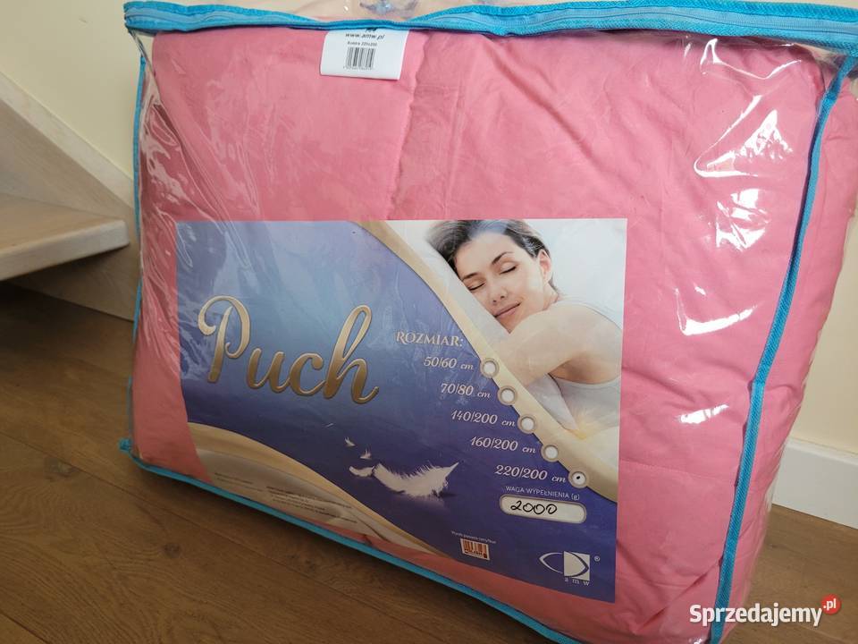 Kołdra Puchowa 200x220 różowy Tarnowskie Góry