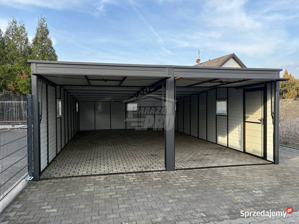 Garaż blaszany 6x9m 2x brama 5x okno drzwi dach 54m2 zachodniopomorskie Koszalin sprzedam