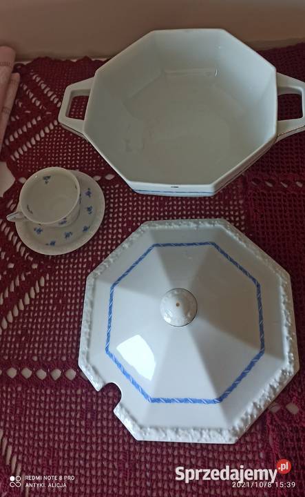 Waza Rosenthal Maria Z niebieską girlandą