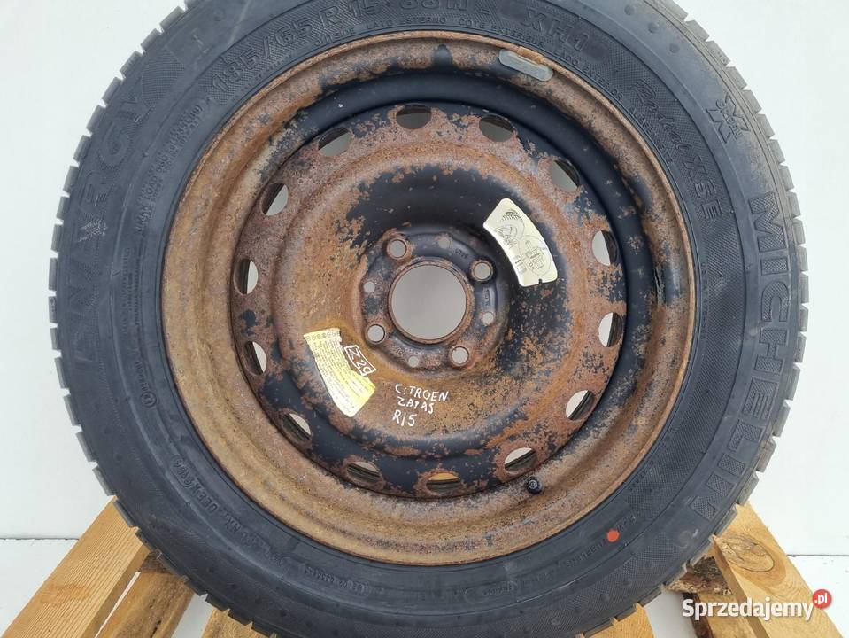 Peugeot Citroen KOŁO ZAPASOWE zapas 18565 R15 Średnica 15" lubelskie