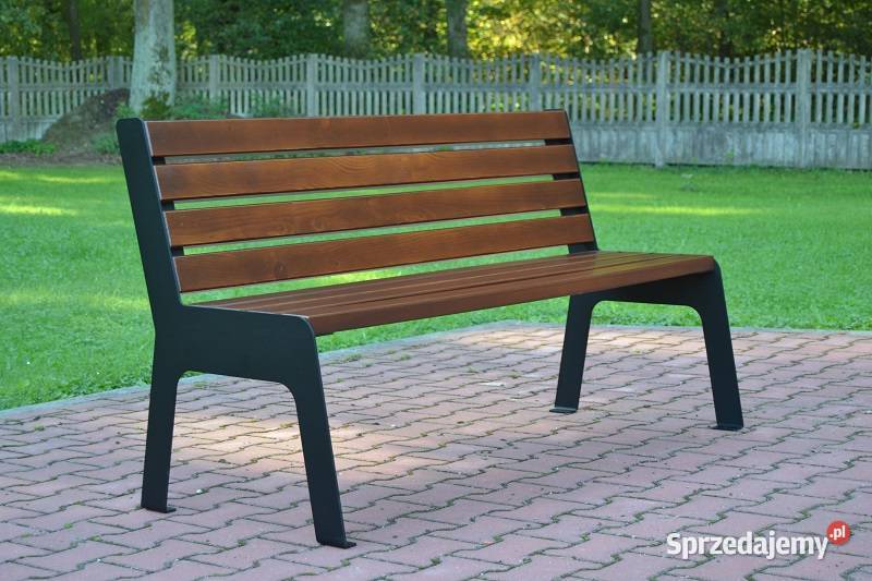 Ławka parkowa z oparciem miejska ogrodowa SONIA metal Ławy i ławki sprzedam