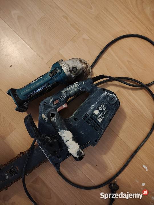 Piła do betonu Bosch i szlifierka Makita Szlifierki kątowe Poznań