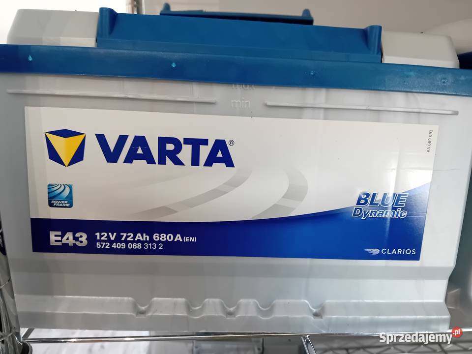Akumulator VARTA Blue Dynamic E43 72Ah 680A EN Pozostałe Radomsko