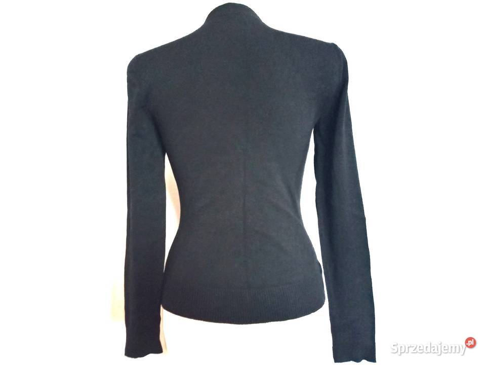 Sweterek czarny Rozpinany damski Kardigan r 3638 Rozmiar 38(M) Białystok