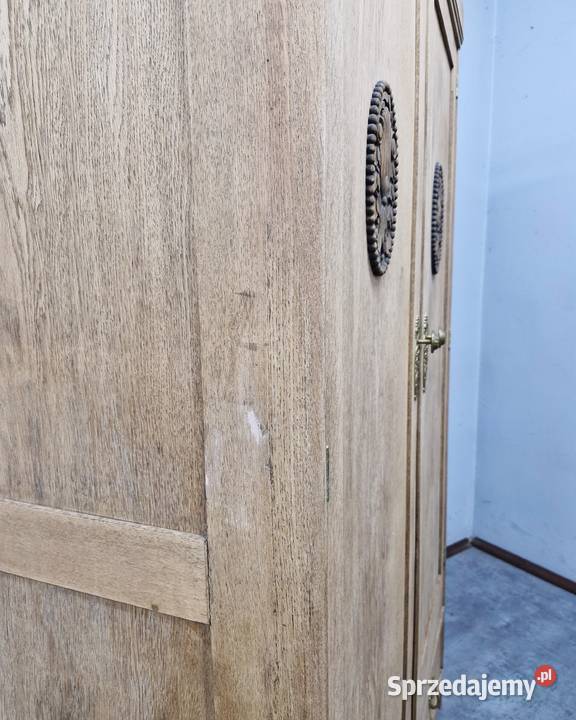 Dębowa Szafa Secesyjna AntykiMarki mazowieckie sprzedam
