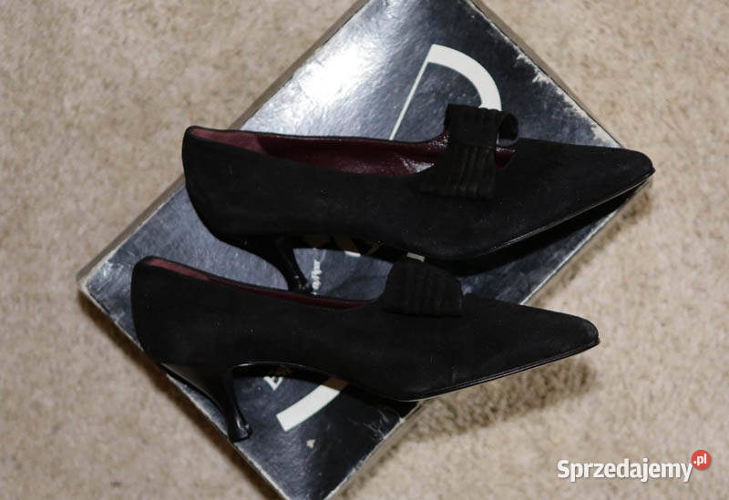 Szpilki Norma J Baker włoskie 385 czarne Kielce sprzedam