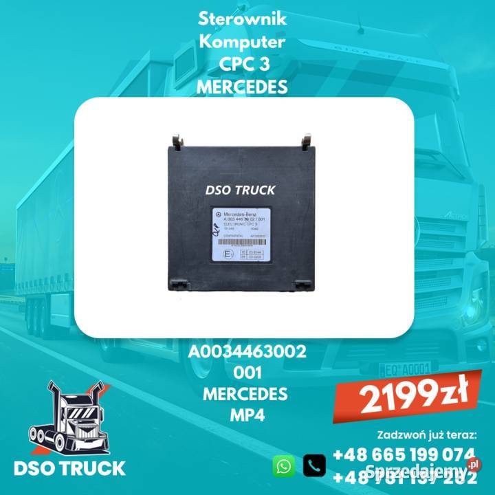 Sterownik Komputer CPC 3 Mercedes A0034463002 ciężarowe Zawichost sprzedam