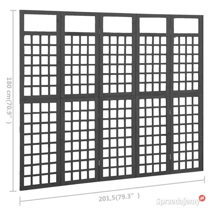 Parawan pokojowy 5panelowytrejaż drewno jodłowe Warszawa