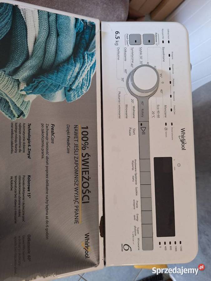 Pralka Whirlpool ładowana góry Poznań
