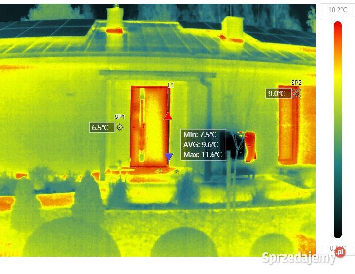 Usługi dronem z kamerą termowizyjną termowizja Łódź